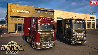 Major Update in Euro Truck Simulator 2 Live Stream • Delivering Expensive Goods in Scania Trucks