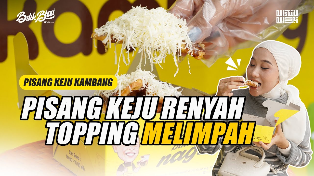 Pisang Keju Renyah Topping MELIMPAH | Cuma 15 Ribu Worth it Banget | Pisang Keju Kambang