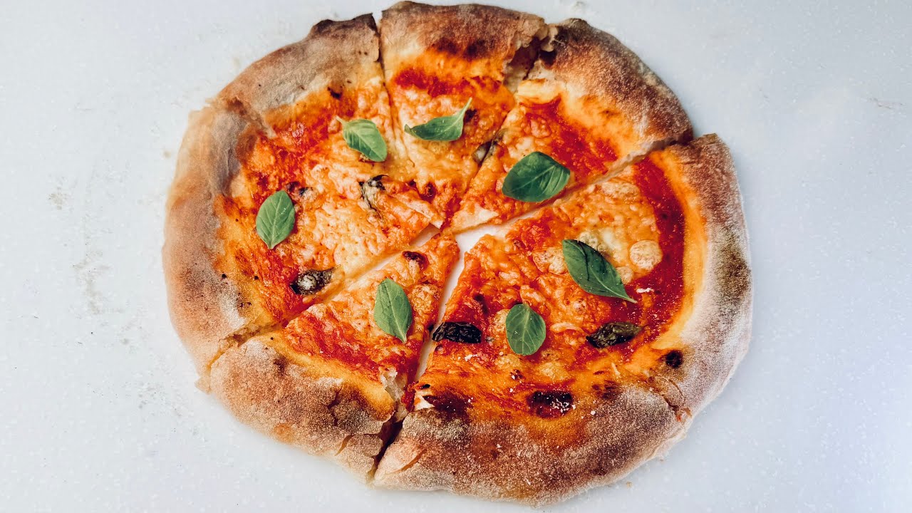 Neapolitan Margherita (Poolish Dough) 🍕Home Oven Baked