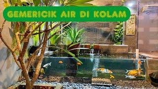 RELAKSASI Suara Air ‎| Kolam ikan koi malam hari  ‎| Stress relief  ‎| ‎ Kolam kaca minimalis