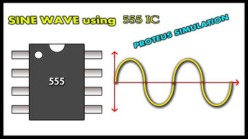 555 IC(timer) as sine wave generator | simulation using Proteus software