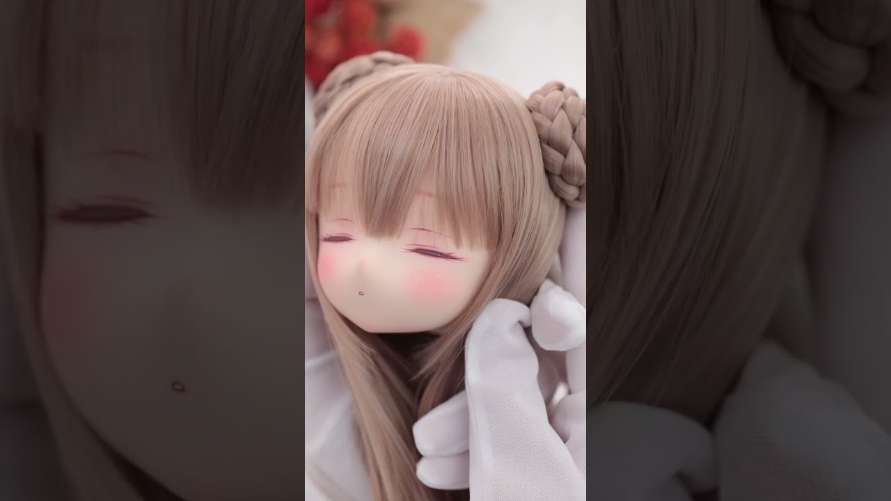 眠り目のドールできた♡ カスタムヘッド（doll make） ドール