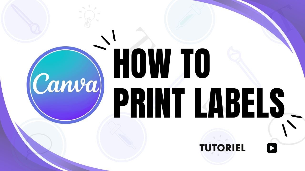 How to Print Labels from Canva - YouTube