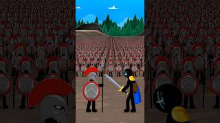 General Xiphos vs Speartans in God Mod | Stick War Legacy #stickwar3 #short
