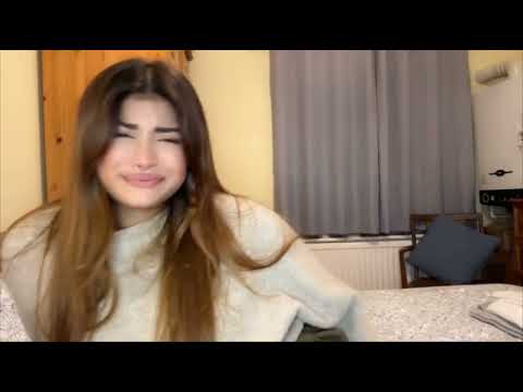 Girl farting after Eating spicy ramen noodles