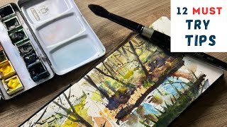 12 Easy & Essential Watercolor Tips To Loosen Up Your Watercolours