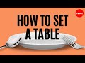 How To Set A Table With Cutlery