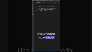 Python ENUMERATE for Iteration #python #coding #programming