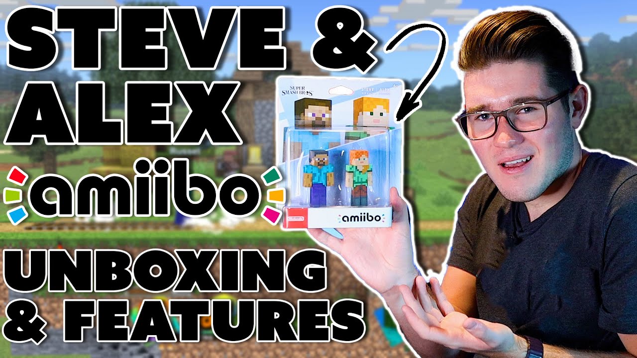 NEW Minecraft Steve & Alex Amiibo! (NEW Features & Unboxing)