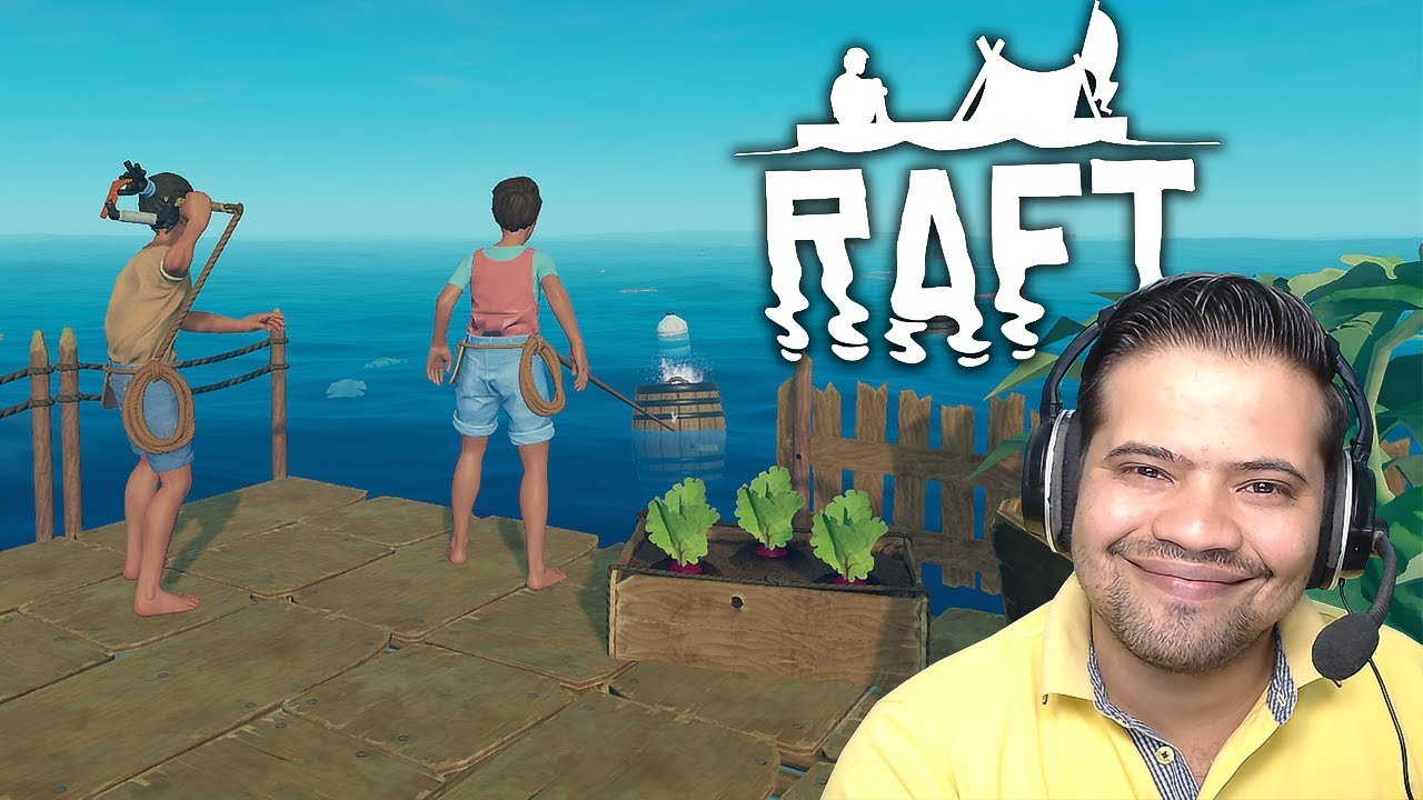 Novo Jogo de Sobrevivência No Mar ! - RAFT - #1 (link do download