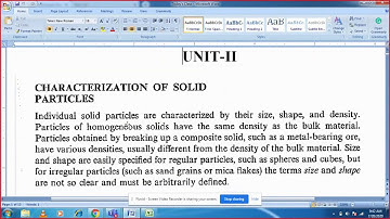 Mechanical Unit Operations Lectures Series U II 2