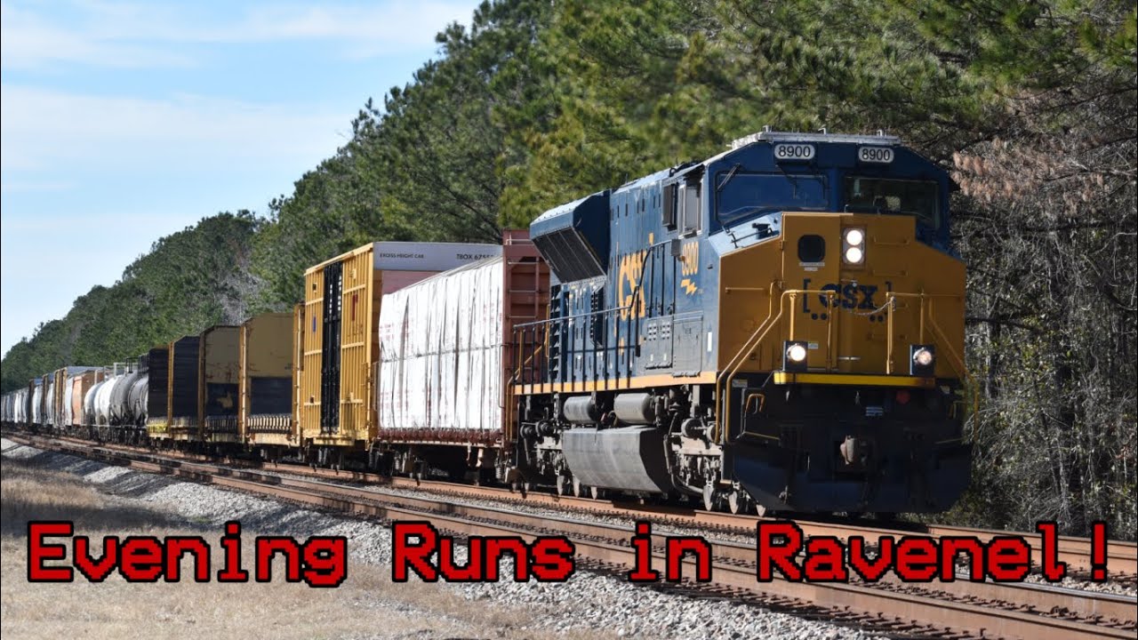 Evening Train Action in Ravenel! [4K | 2160p60]