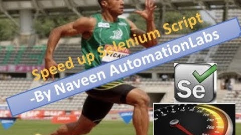 How to speed up Selenium Script || Disable the images while executing selenium script
