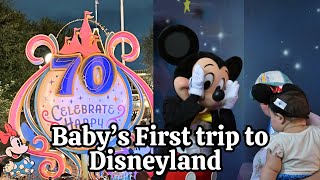 🎢 Disneyland with TWO Kids… Did We Survive?! | Baby's First Time Meeting Mickey l Family Vlog 🏰