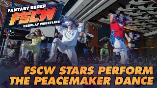 FSCW Wrestlers do the Peacemaker Dance