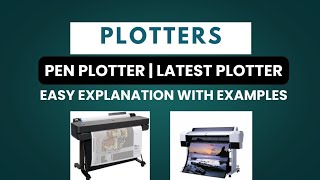 Plotter | Pen Plotter & Latest Plotters | Output Devices | Urdu / Hindi Lecture