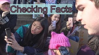 Fact Checking Troll at Womens March