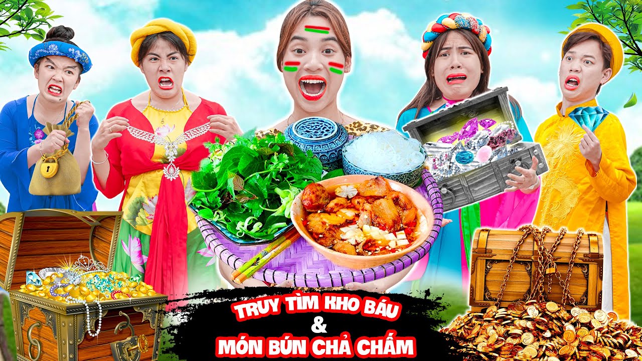Thử Thách Làm Bún Chả Chấm - Gia Đình Tấm Cám Truy Tìm Kho Báu | Biệt Đội Tấm Cám | Miu Miu TV