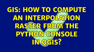 GIS: How to compute an interpolation raster from the python console in QGIS? (2 Solutions!!)