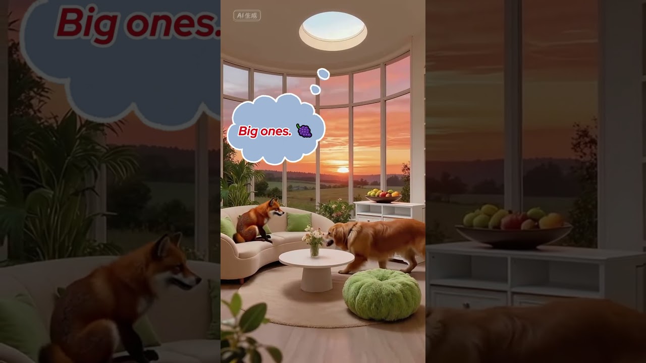 They Tried to Steal Grapes… What Happened Was Hilarious! 🦊🐶🍇