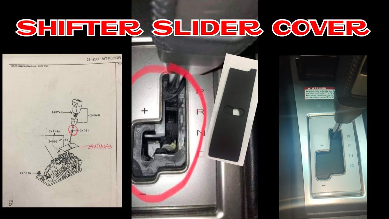 REPLACE SHIFTER SLIDER COVER MONTERO