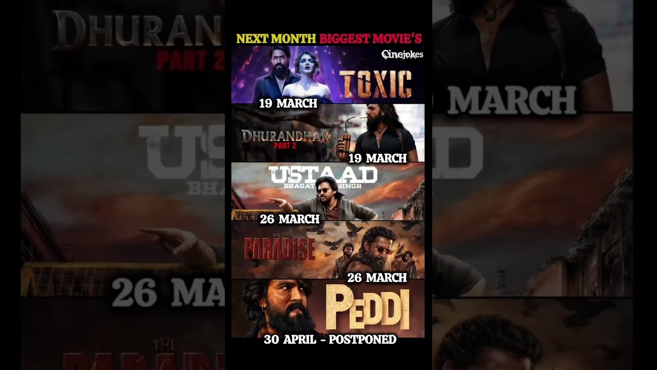 BIGGEST UPCOMING MOVIES 🔥 | March & April Theatre Blasts | 