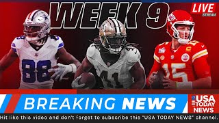 NFL Week 9 Fantasy Rankings & Start/Sit Guide 🔥 | QB, RB, WR, TE, FLEX Picks । USA TODAY NEWS