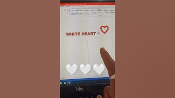 white heart symbol in ms word shortcut key | #computer #shortcutkey #msword #shortcut #hearttouching
