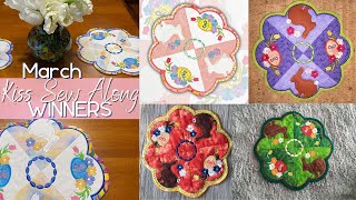 Easter Table Centre March KISS Winners 2022 - Machine Embroidery Sew Along