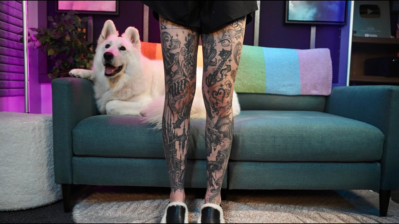 ASMR | Showing You My 5 Newest Tattoos ~ Updated Leg Sleeves!