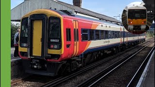 SWR Class 159 arrives at Wareham