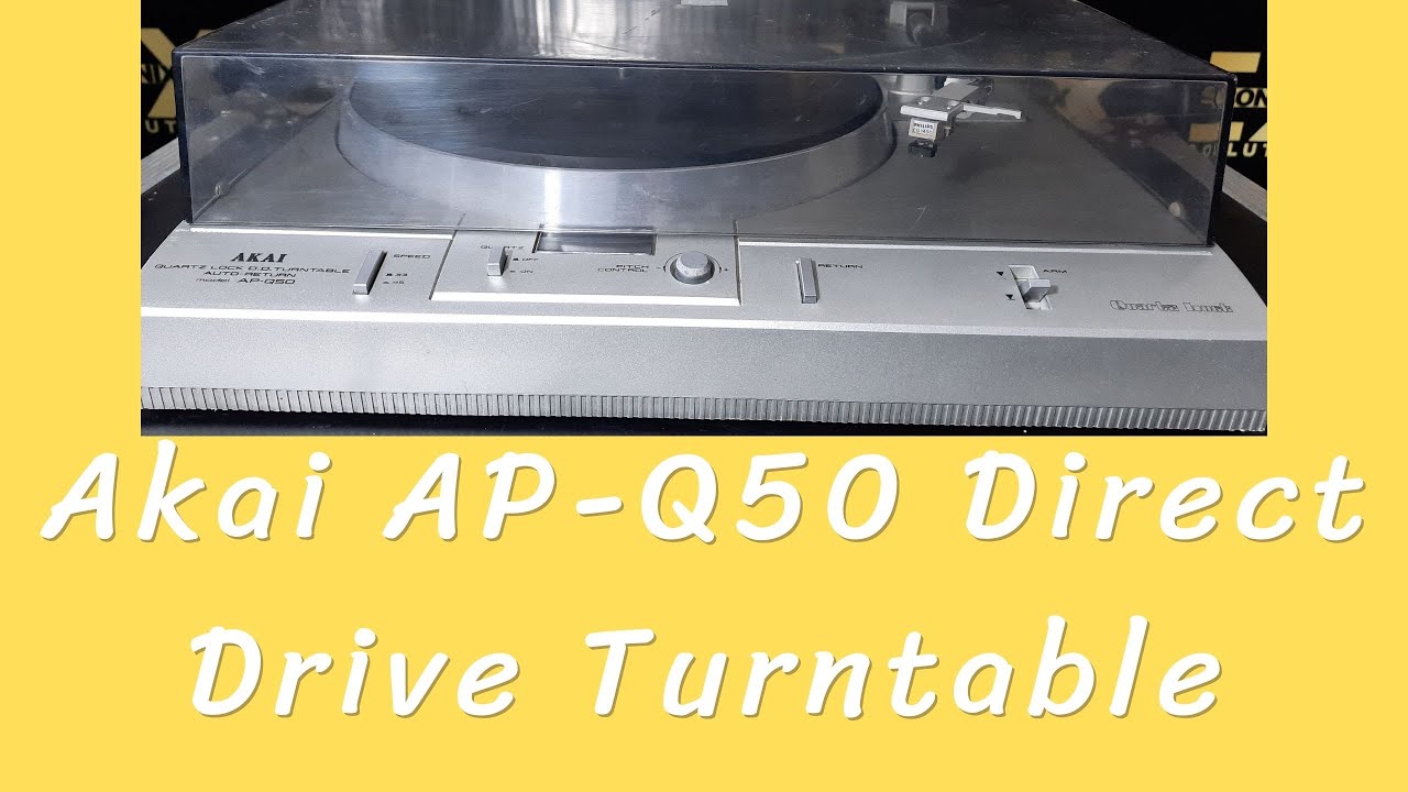 Akai APQ50 Direct Drive Turntable How To Use Price And Connection IN