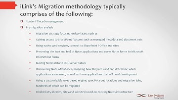 Lotus Notes to SharePoint and Office 365 Migration
