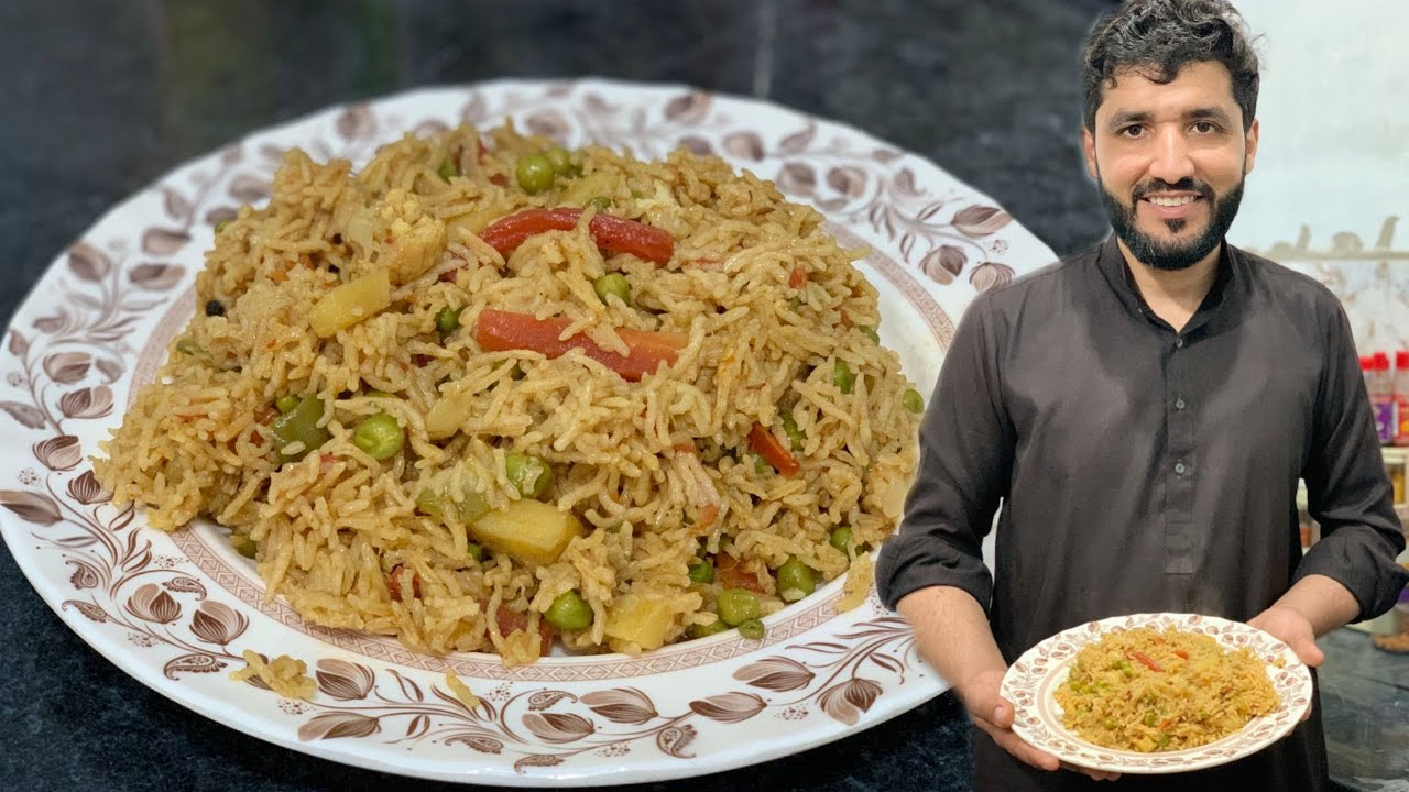 Mix Vegetables Pulao Recipe || Desi Sabzi pulao By Desi Khana M.A 