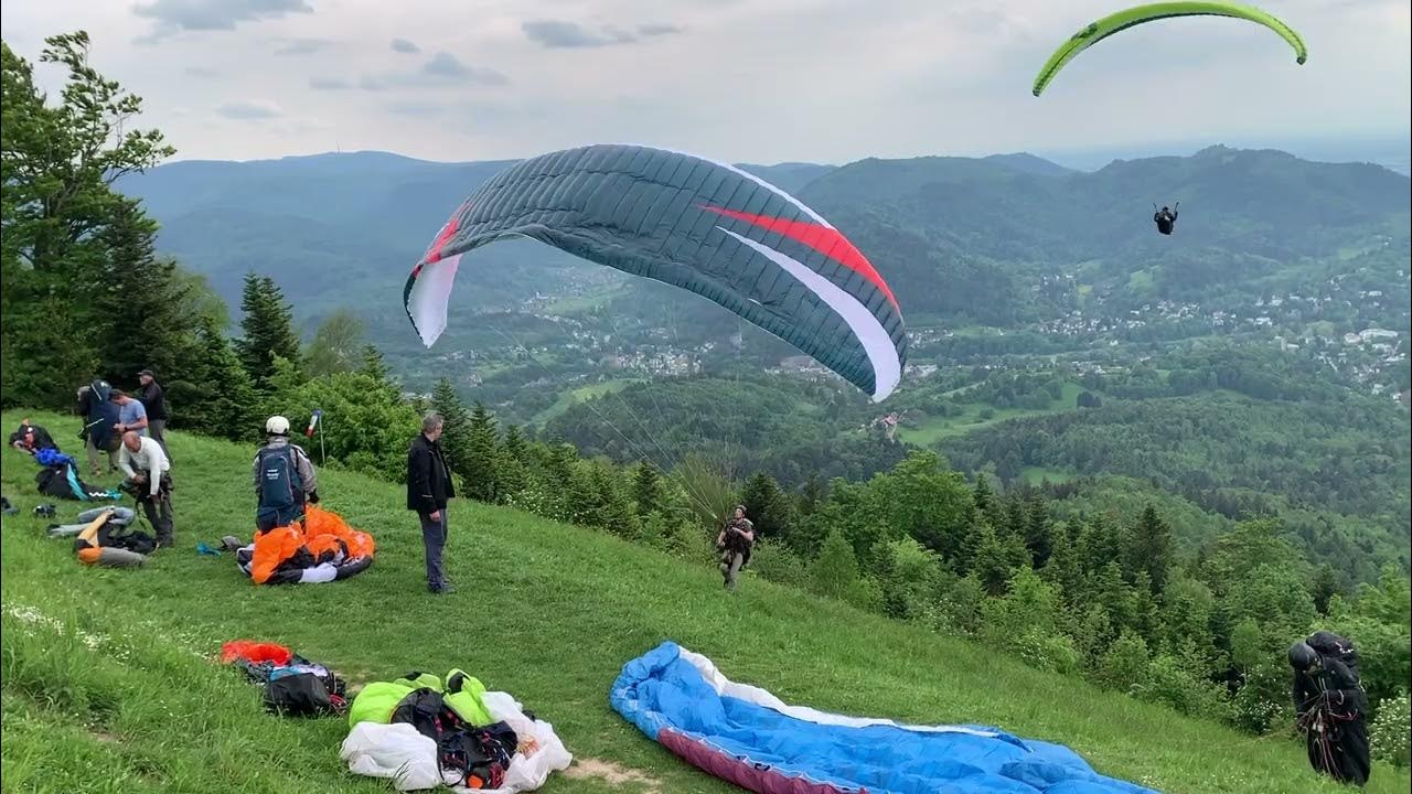 Paragliding in Baden Baden, Germany - YouTube