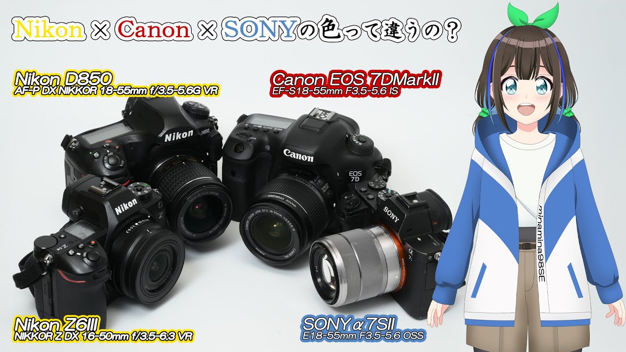 Camera Trivia] Are the colors of Nikon, Canon, and Sony cameras