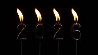 2026 Candle Wishes Black Screen Footage Peaceful New Year Light Animation for Greetings & Edits