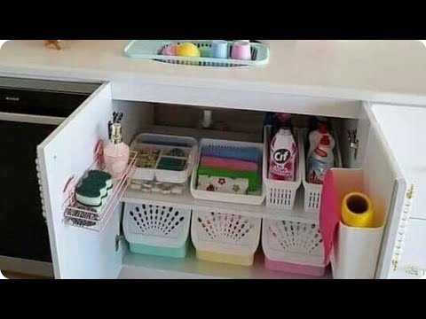 تنظيم تحت حوض المطبخ