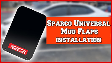 SPARCO Universal MUD FLAPS INSTALLATION