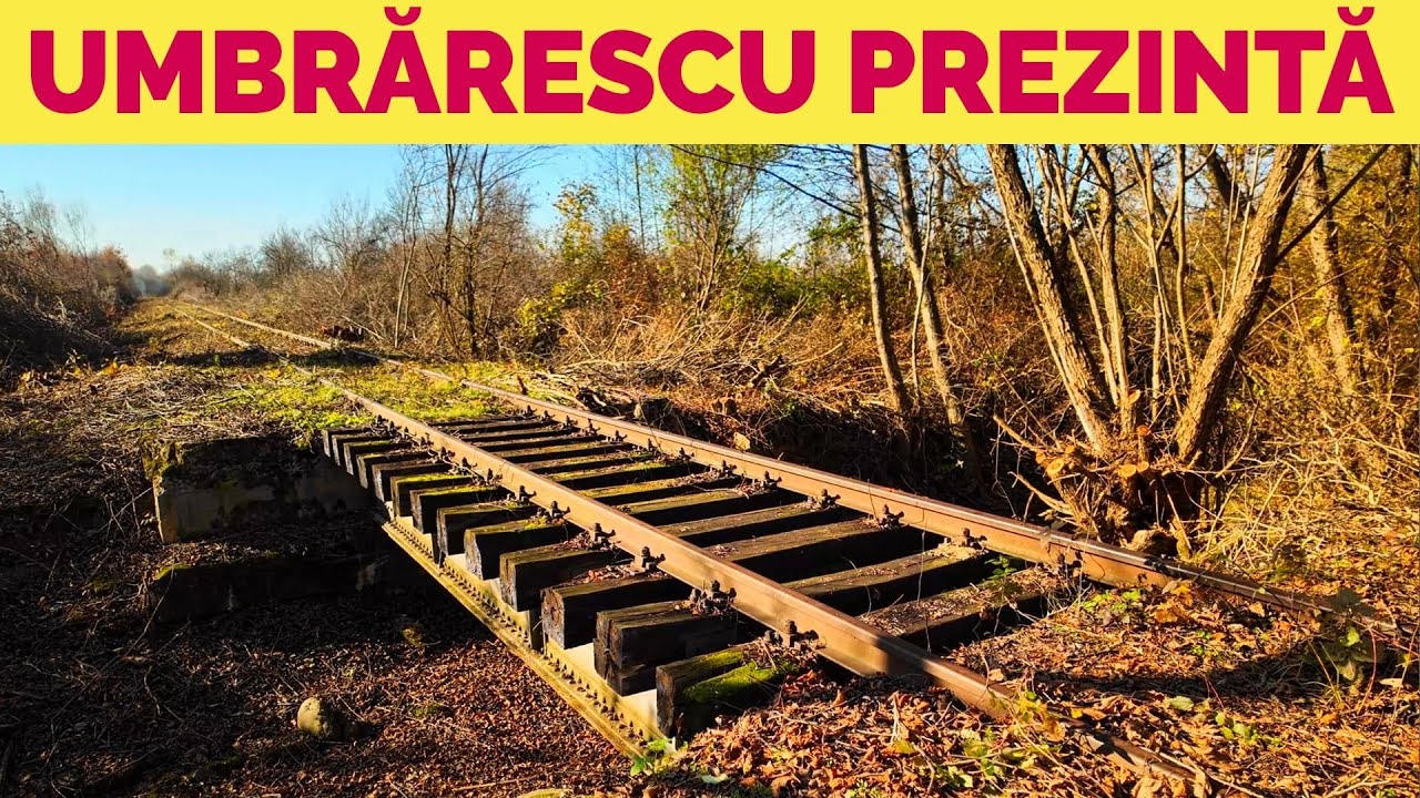 UMBRĂRESCU reabilitează o CALE FERATĂ istorică, inaugurată acum 117 ani!