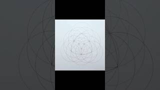 Geometric drawing with compass 1 #maths #geometry #compass #geometricdrawing