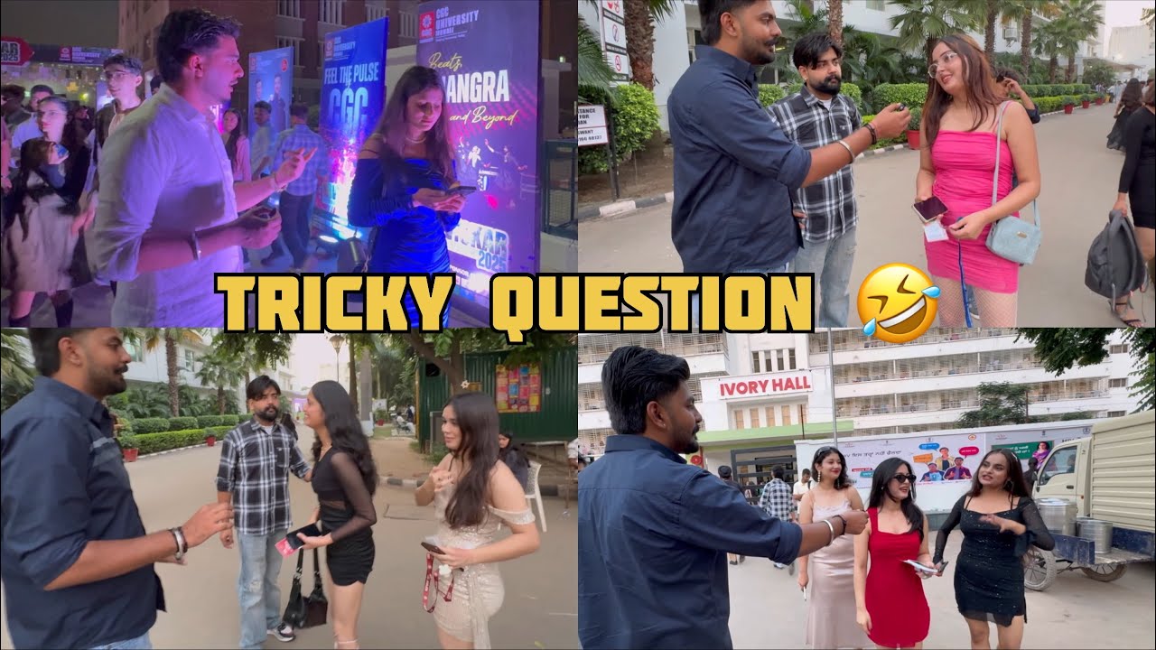😹 Tricky question 🤯 | CGC UNIVERSITY MOHALI | Funny vlog | Viral hood 