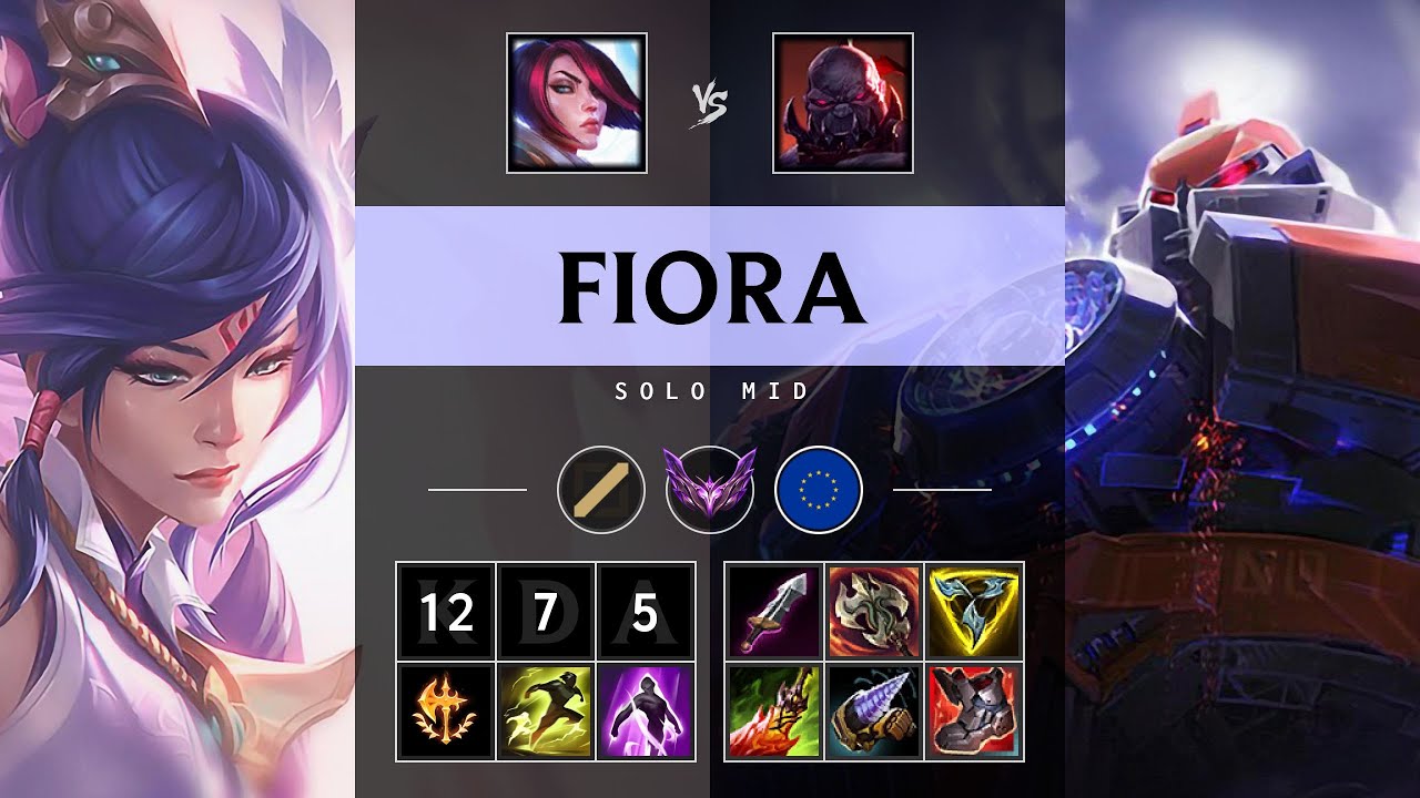 Fiora Mid vs Sion - EUW Master Patch 25.21