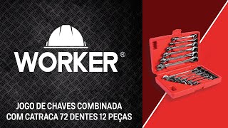 Jogo de Chaves Combinadas com Catraca Worker