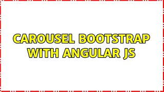 Carousel bootstrap with angular js