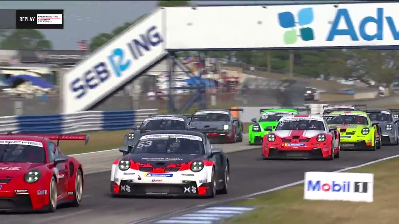 Race 1 – 2021 Porsche Carrera Cup North America At Sebring International  Raceway - YouTube