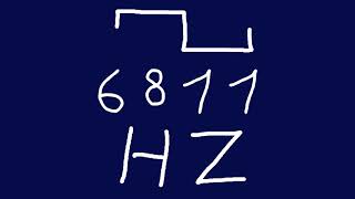 6811 hz square