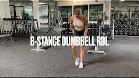B-stance Dumbbell RDL