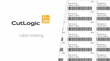 CutLogic 2D - Label creating