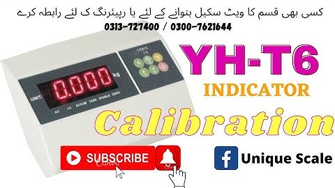 YH-T6 Calibration / Digitel Weighing Scale Indicator / By #UniqueScale